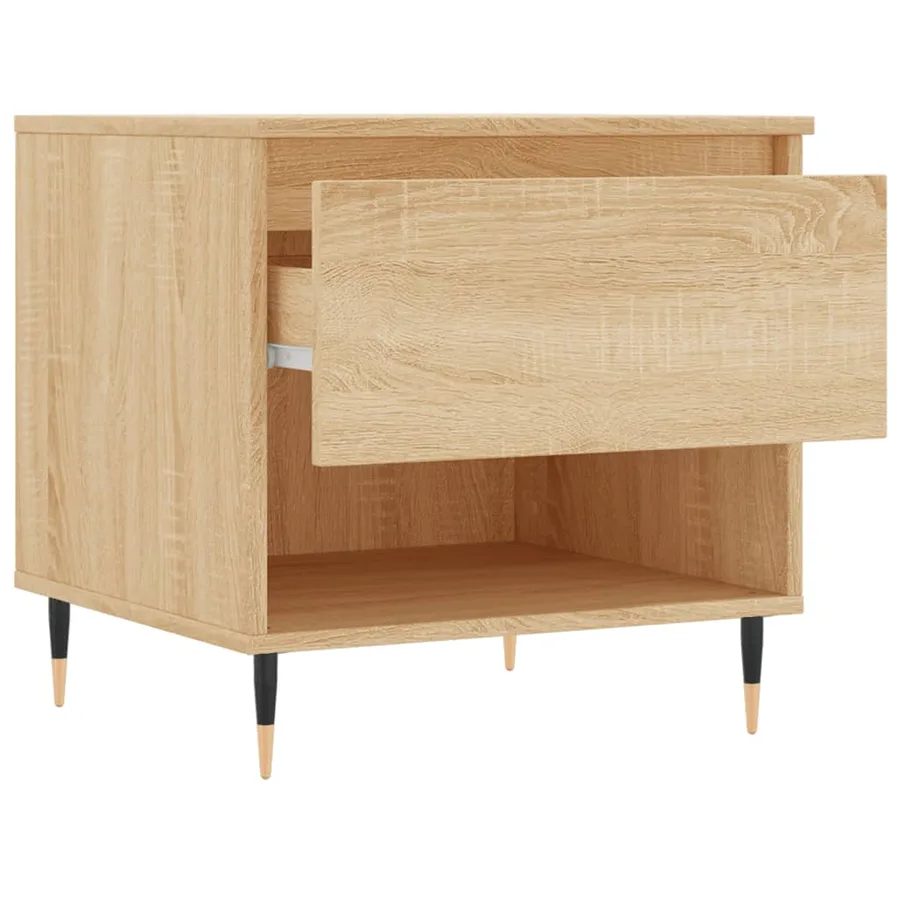 Tables basses 2 pcs chêne sonoma 50x46x50 cm bois d'ingénierie - 7
