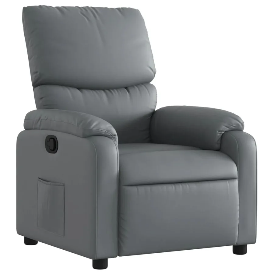 Fauteuil inclinable Gris Similicuir - 2