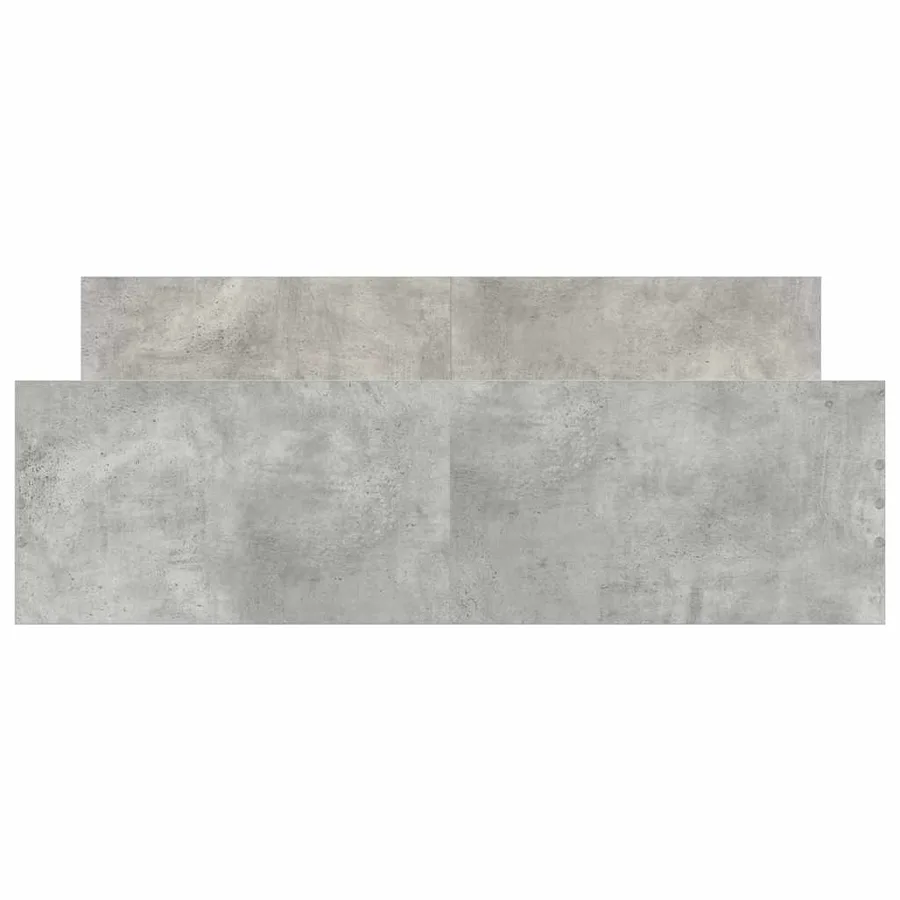 Cadre de lit sans matelas gris béton 120x200 cm - 5