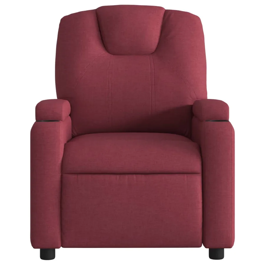 Fauteuil inclinable Rouge bordeaux Tissu - 3