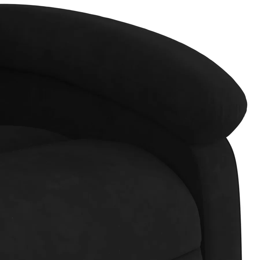 Fauteuil inclinable en velours noir - 8