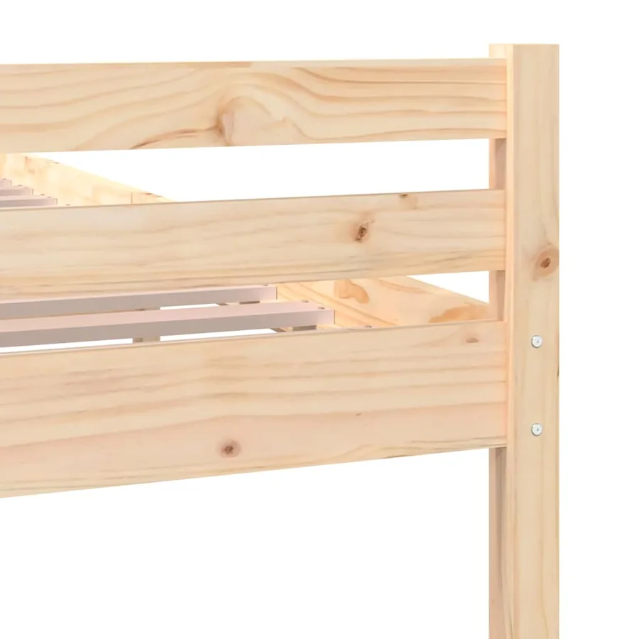 Cadre de lit sans matelas bois massif 90x200 cm - 7