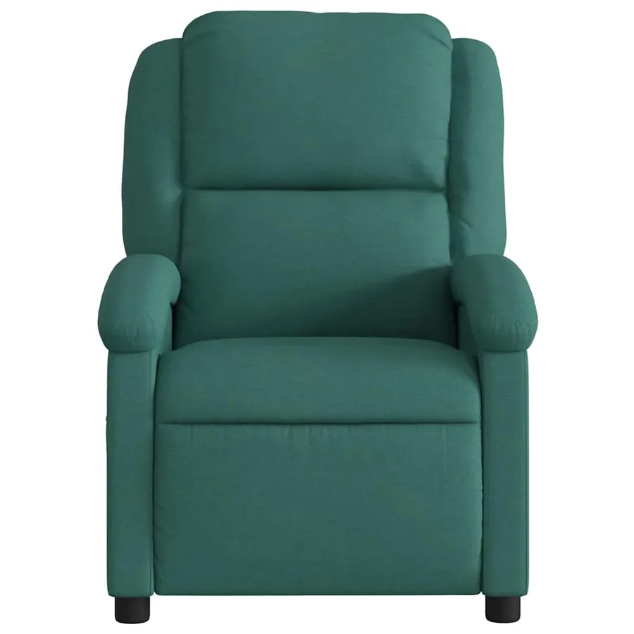 Fauteuil inclinable Vert foncé Tissu - 3