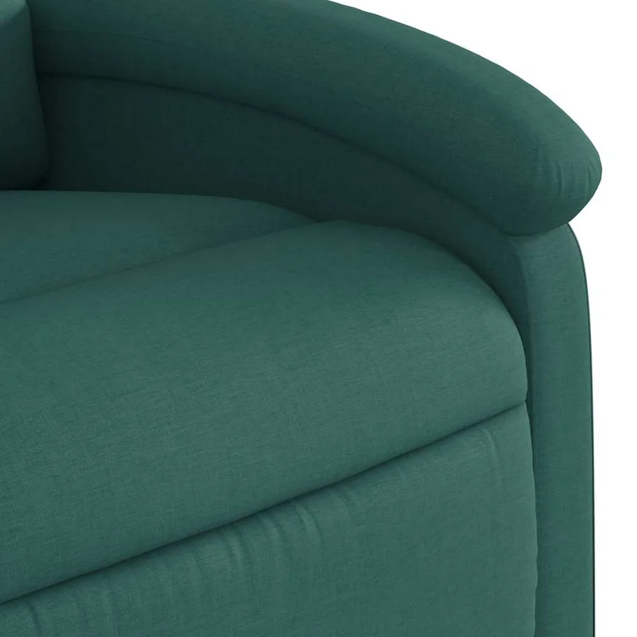 Fauteuil inclinable Vert foncé Tissu - 8