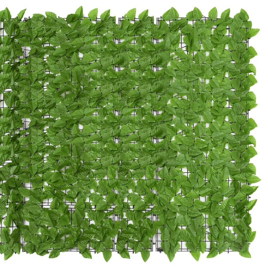 Brise-vue de balcon avec feuilles vert 300x150 cm - 3