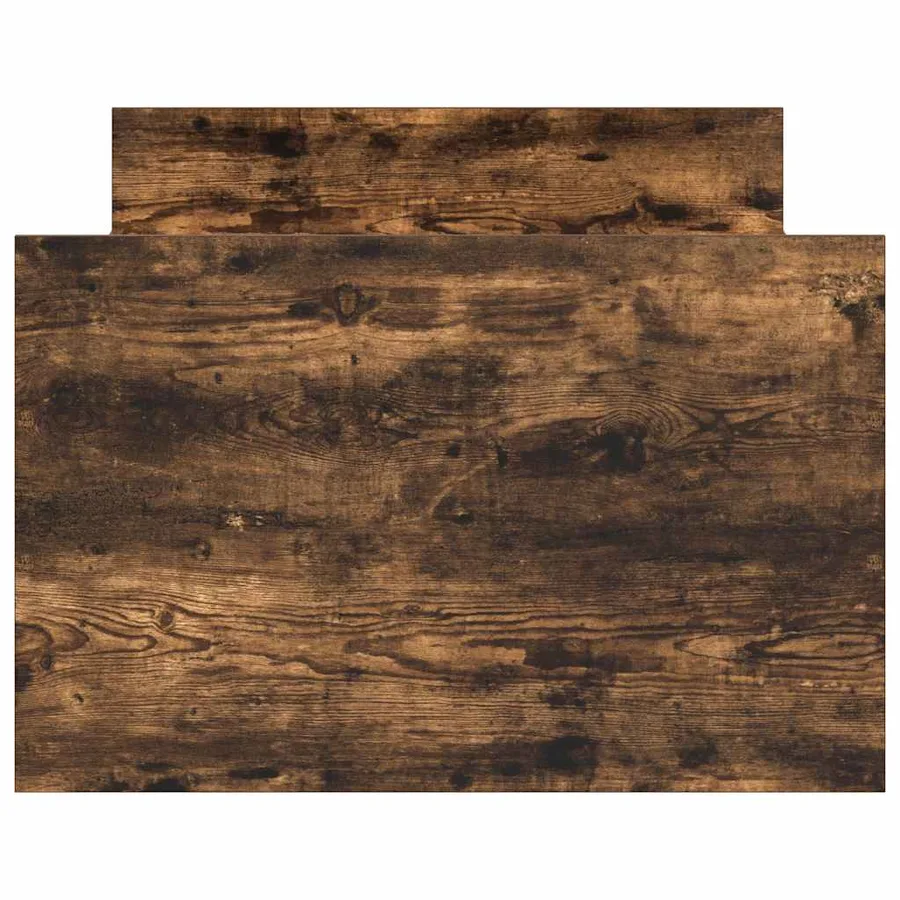 Cadre de lit sans matelas chêne fumé 90x200 cm - 6