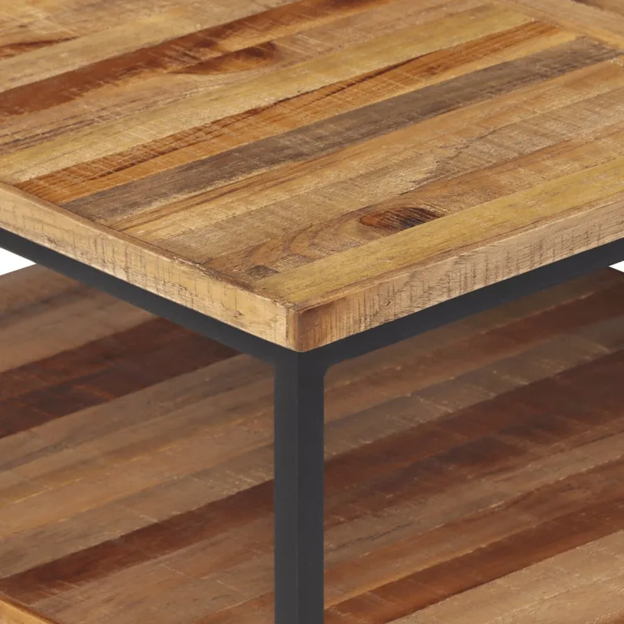 Table basse 90x50x39 cm teck de récupération massif - 4