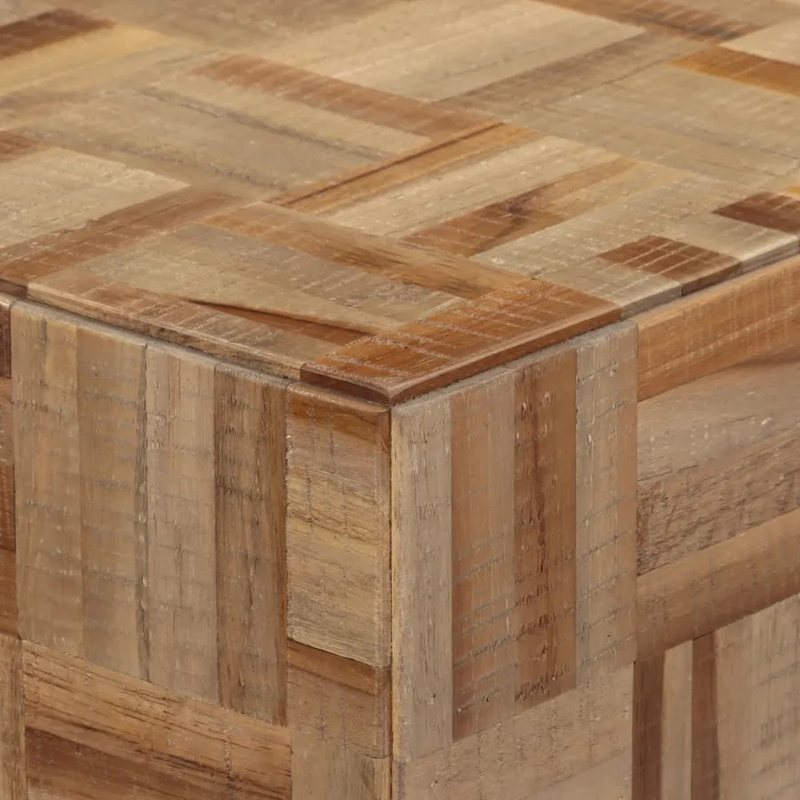 Table console 110x34x80 cm teck de récupération massif - 4