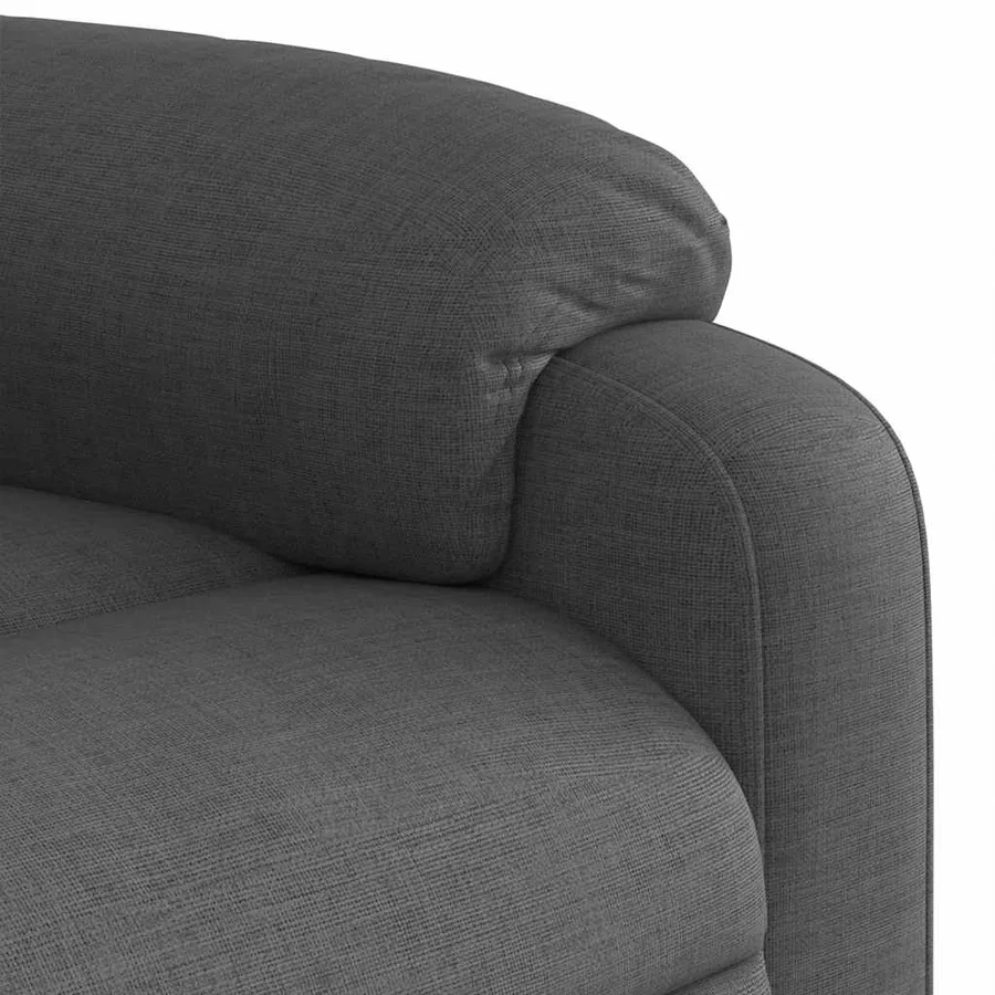 Fauteuil de massage inclinable Gris foncé Tissu - 10