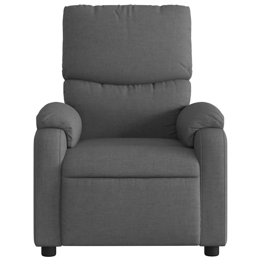 Fauteuil de massage inclinable Gris foncé Tissu - 5