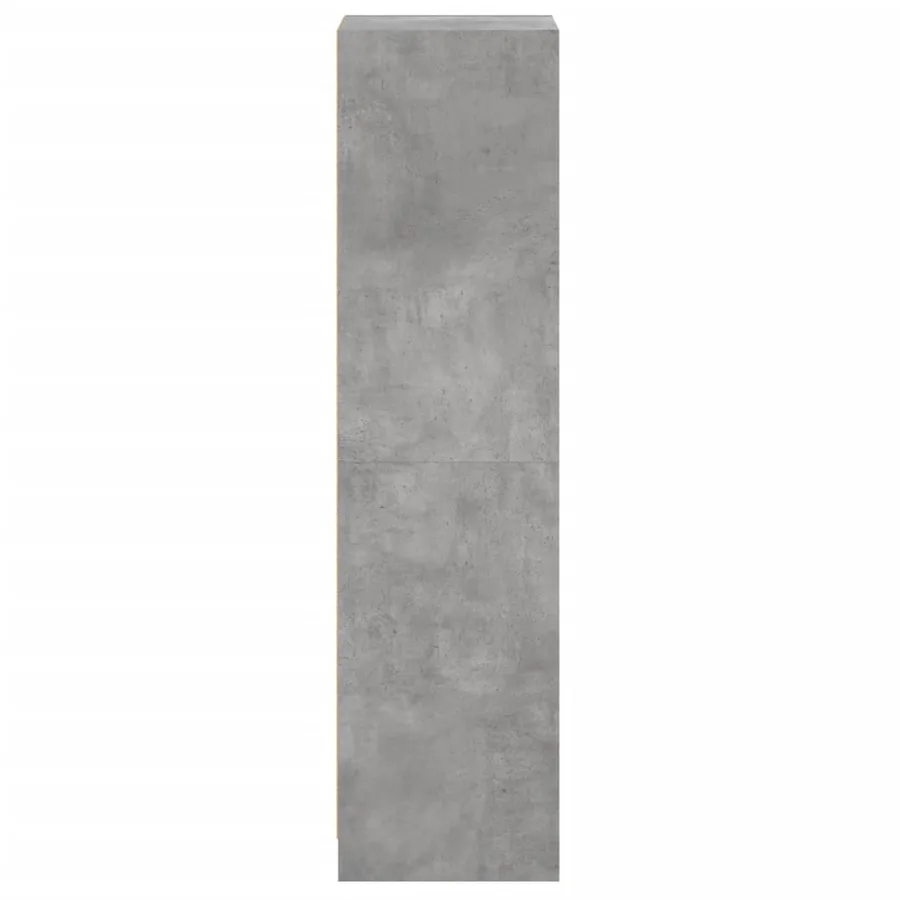 Buffet avec porte en verre gris béton 35x37x142 cm - 7