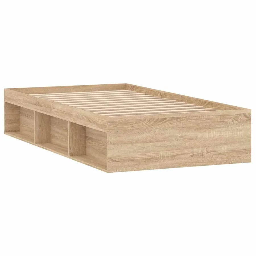 Cadre de lit sans matelas chêne sonoma 90x200 cm - 5