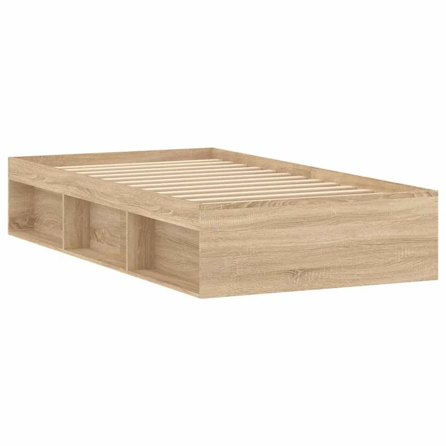 Cadre de lit sans matelas chêne sonoma 90x200 cm - 8