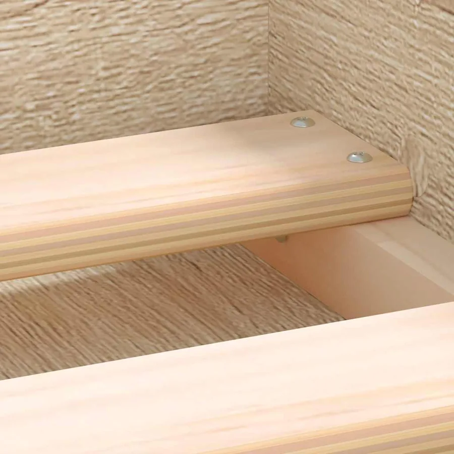 Cadre de lit sans matelas chêne sonoma 90x200 cm - 9
