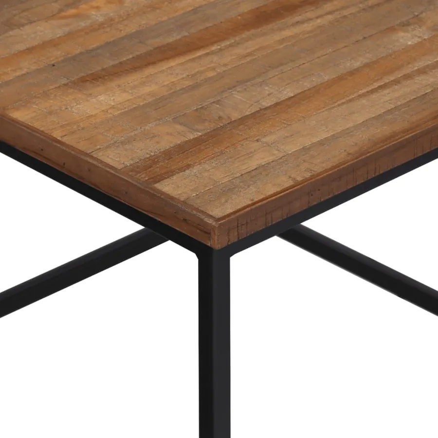 Tables basses gigognes 2 pcs bois massif de teck - 6