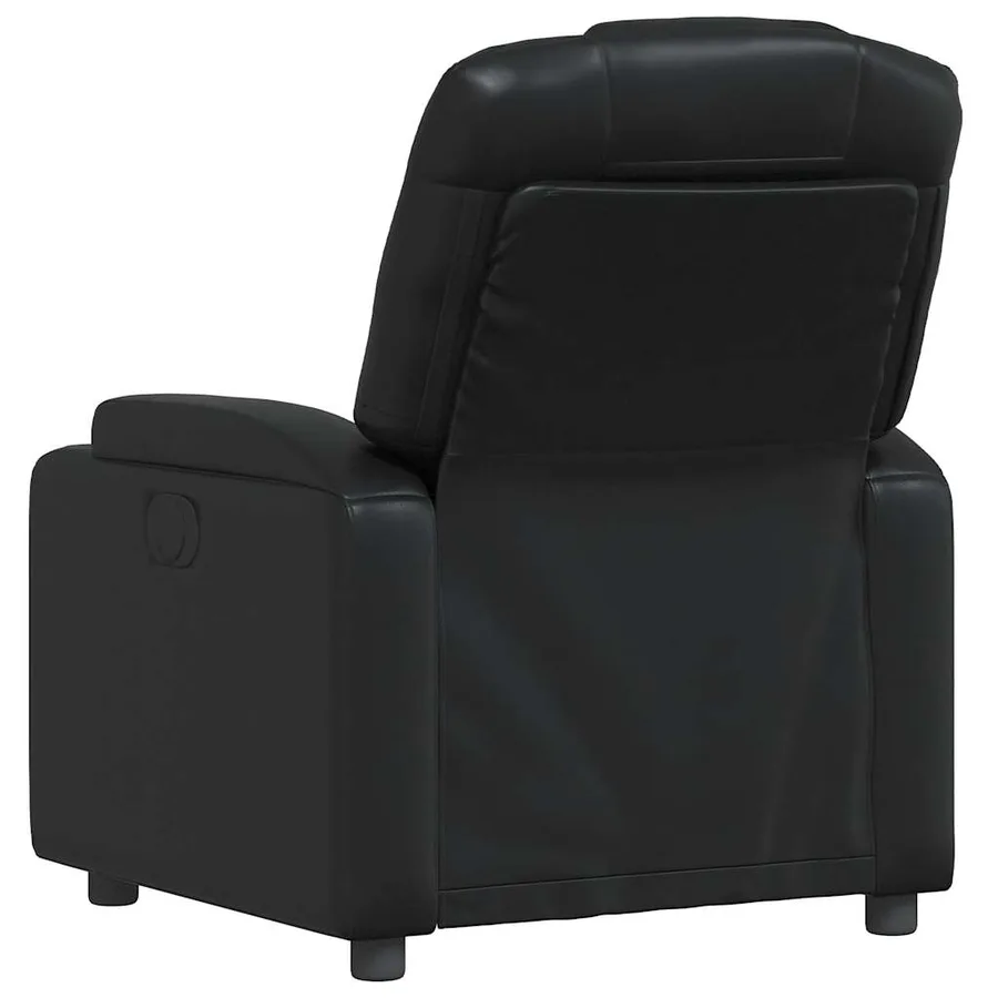Fauteuil inclinable en similicuir noir - 6