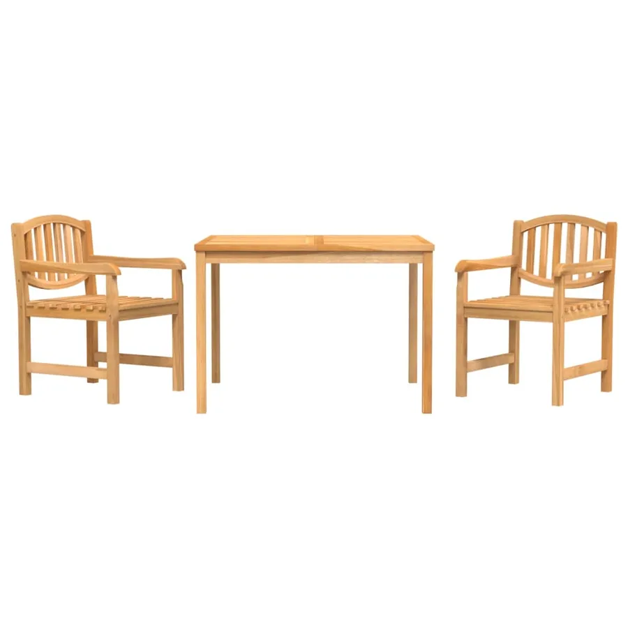 Ensemble à manger de jardin 3 pcs Bois de teck massif - 2