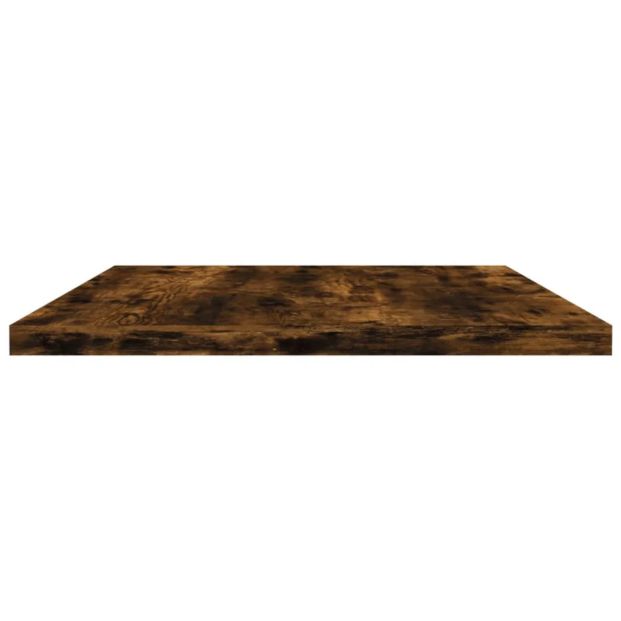 Étagères murales 4 pcs chêne fumé 60x30x1,5cm bois d'ingénierie - 5