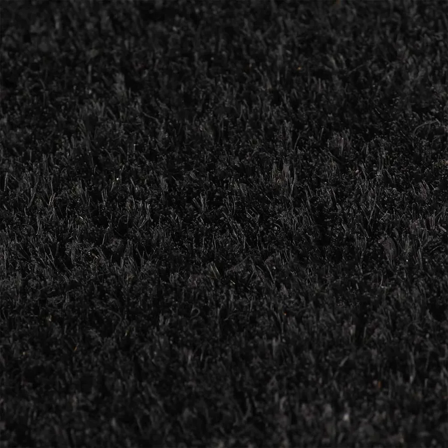 Tapis de porte noir 100x300 cm fibre de coco touffeté - 3