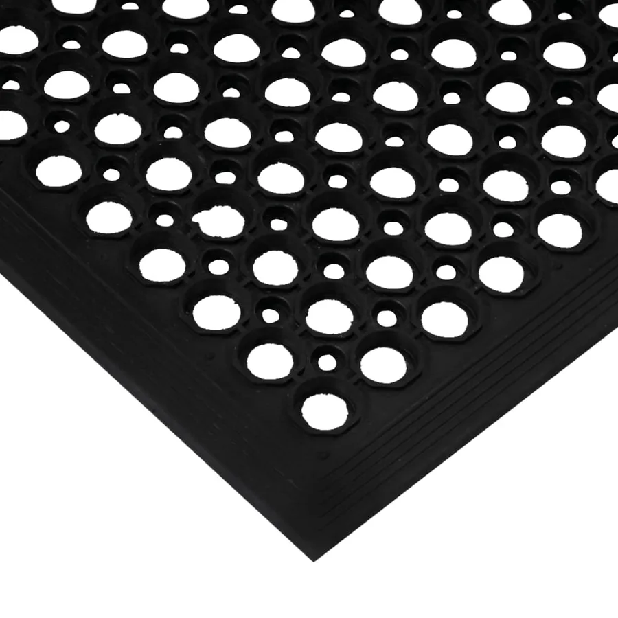 Paillasson rectangulaire 60x90 cm caoutchouc - 4