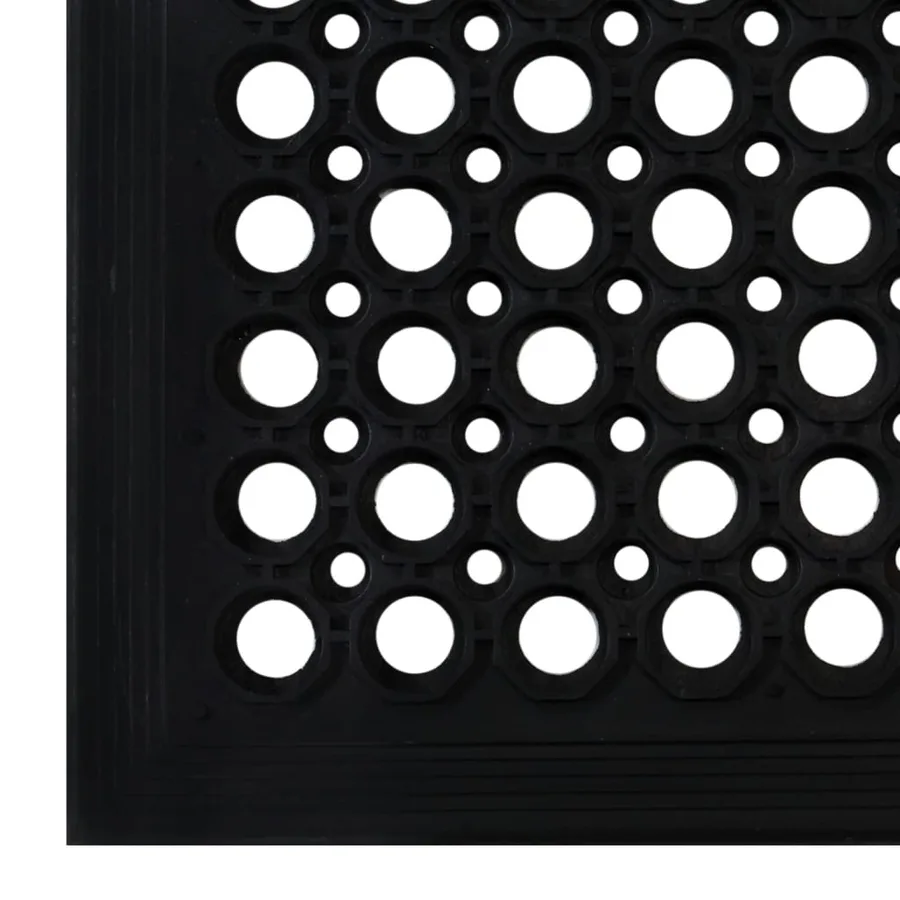 Paillasson rectangulaire 60x90 cm caoutchouc - 5