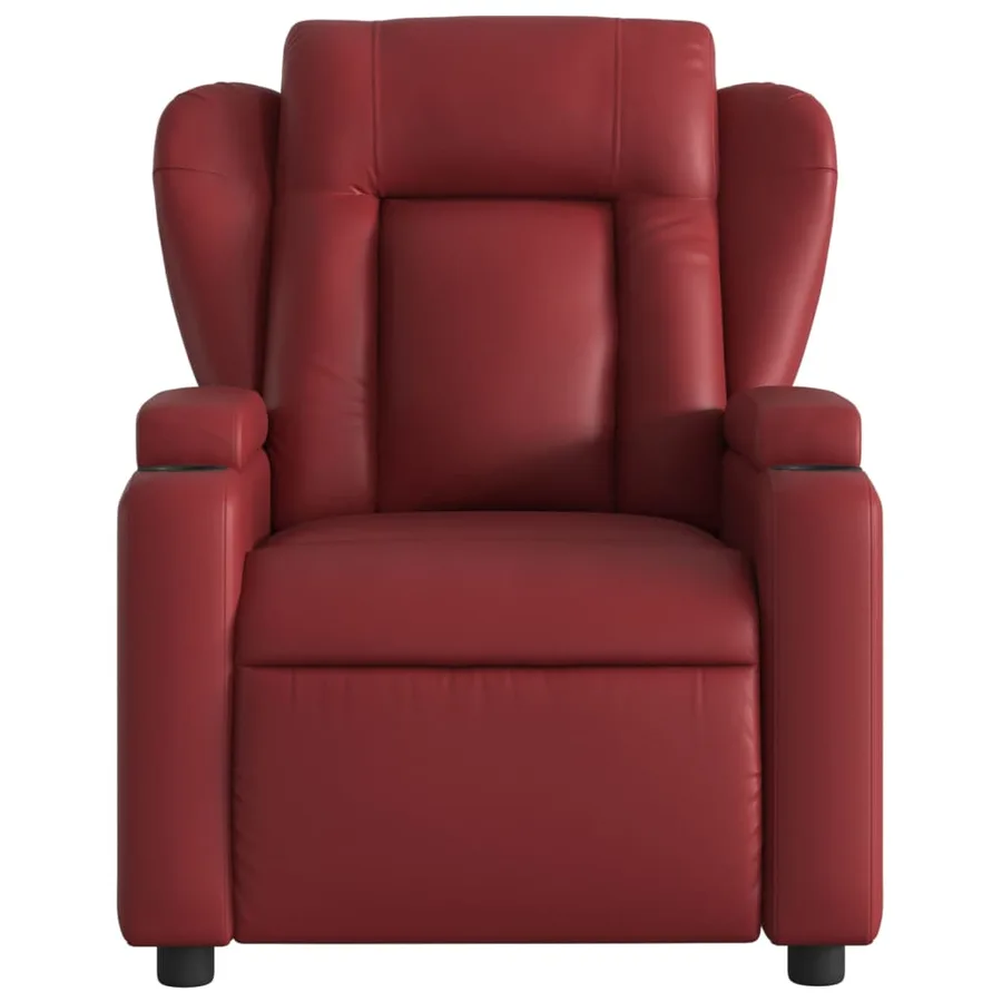 Fauteuil inclinable Rouge bordeaux Similicuir - 3