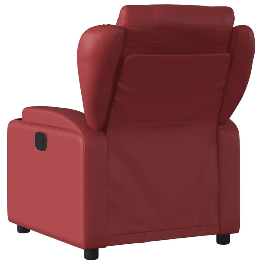 Fauteuil inclinable Rouge bordeaux Similicuir - 5