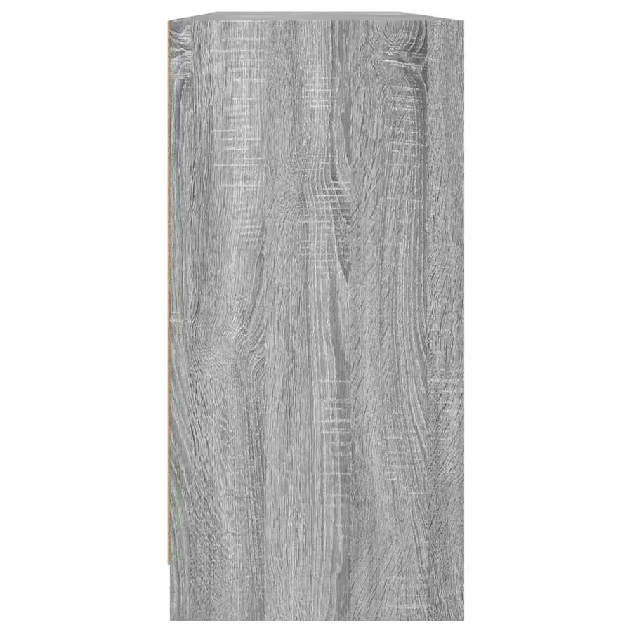 Bibliothèque avec portes sonoma gris 204x37x75 cm - 7