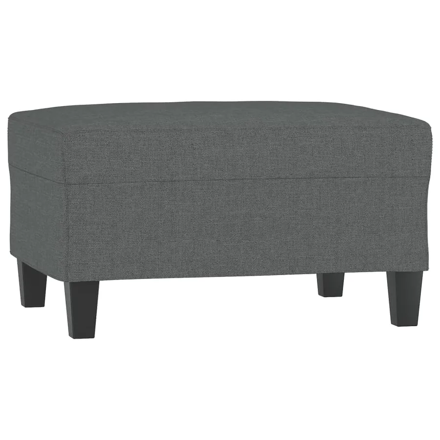 Ensemble de canapés 4 pcs coussins gris foncé tissu - 6