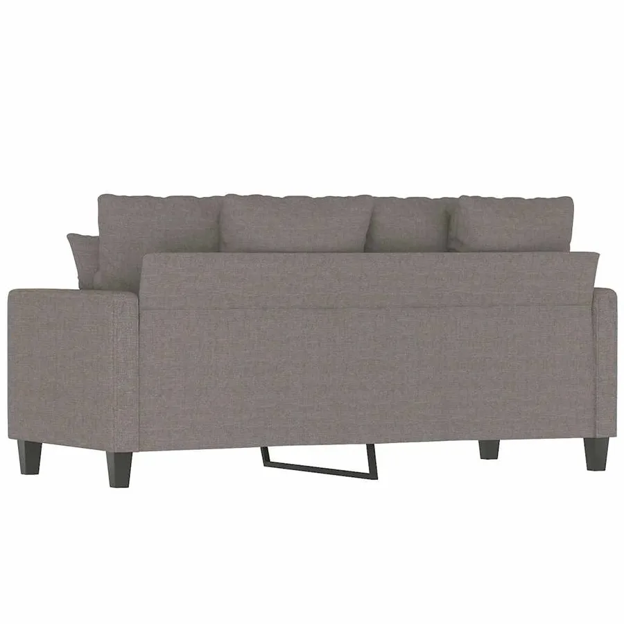 Canapé à 2 places Taupe 140 cm Tissu - 6