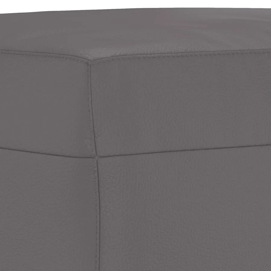 Ensemble de canapés 3 pcs avec coussins Gris Similicuir - 7