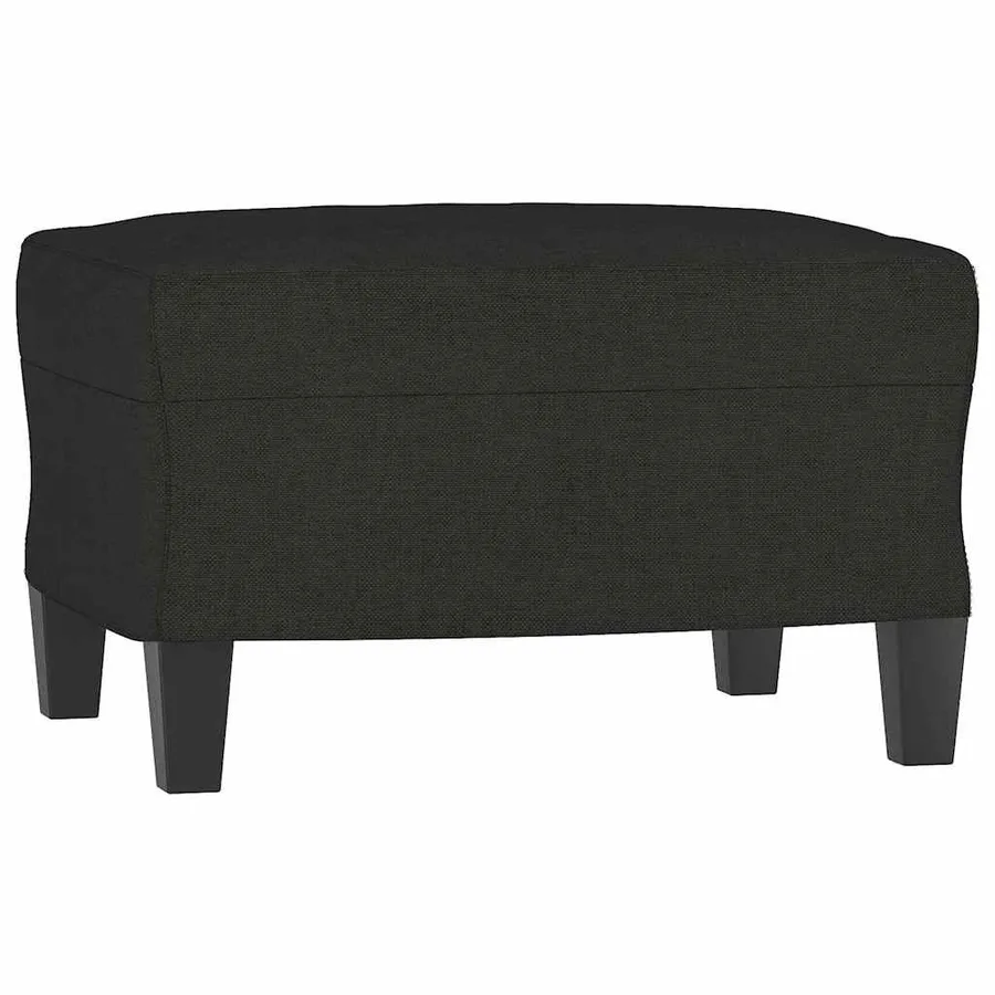 Ensemble de canapés 3 pcs avec coussins Noir Tissu - 5