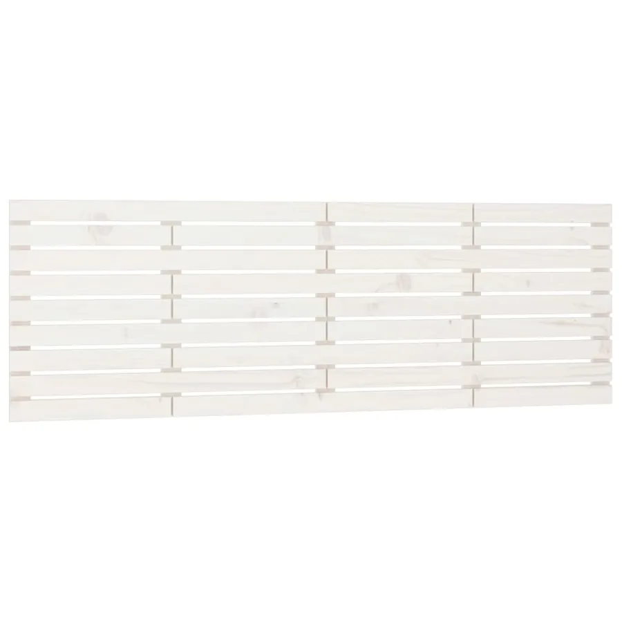 Tête de lit murale Blanc 166x3x63 cm Bois massif de pin - 2