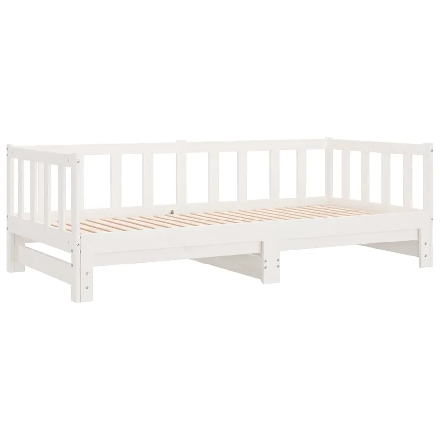 Lit de jour et lit gigogne sans matelas 80x200 cm bois massif - 3