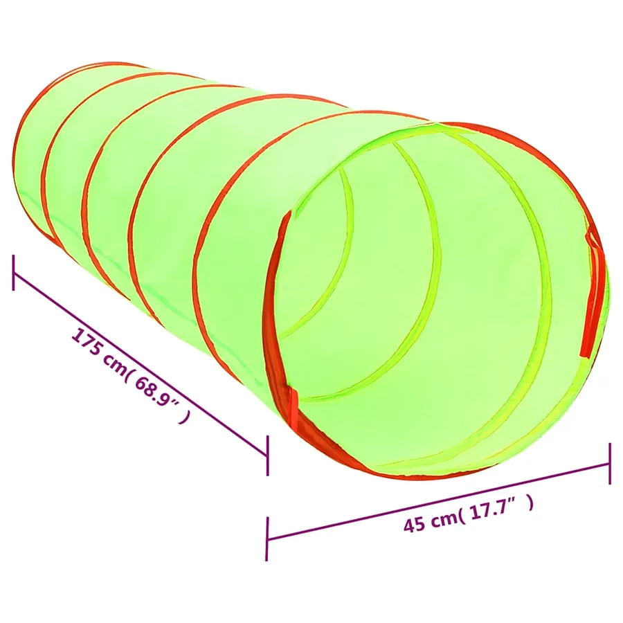 Tunnel de jeu pour enfants Vert 175 cm Polyester - 9