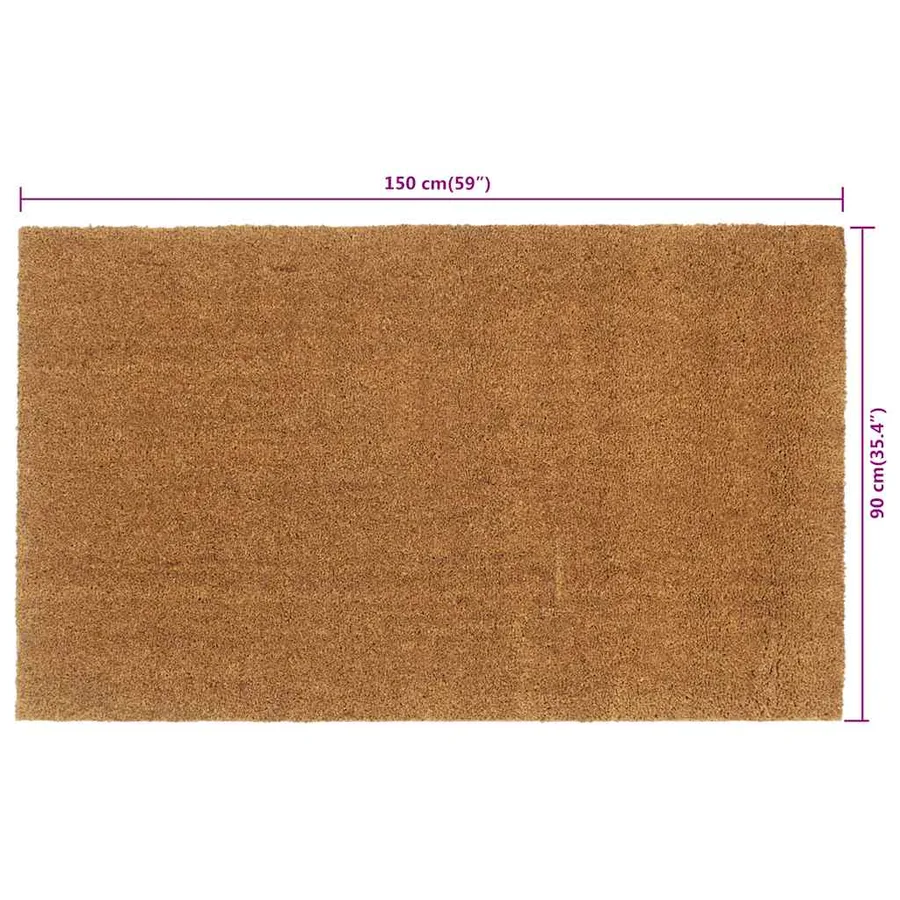 Tapis de porte naturel 90x150 cm fibre de coco touffeté - 6