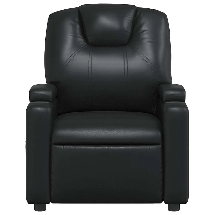 Fauteuil de massage inclinable Noir Similicuir - 5