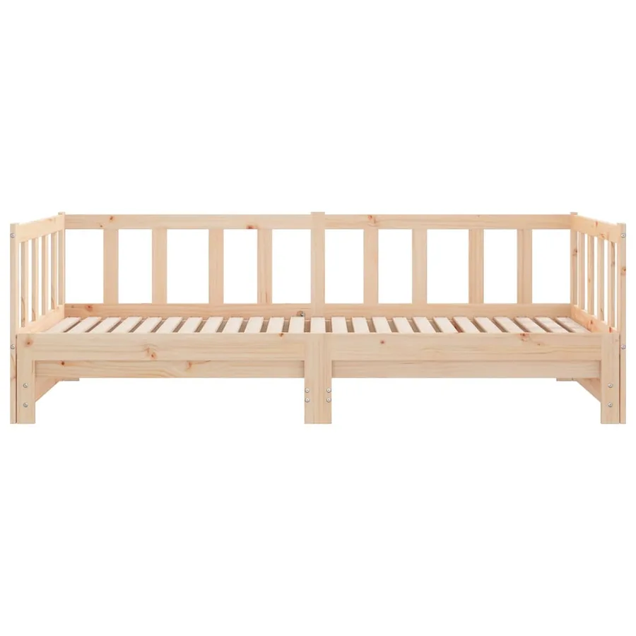 Lit de jour et lit gigogne sans matelas 90x190 cm bois massif - 6