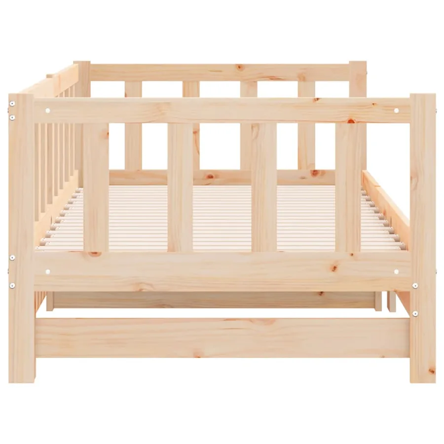 Lit de jour et lit gigogne sans matelas 90x190 cm bois massif - 7