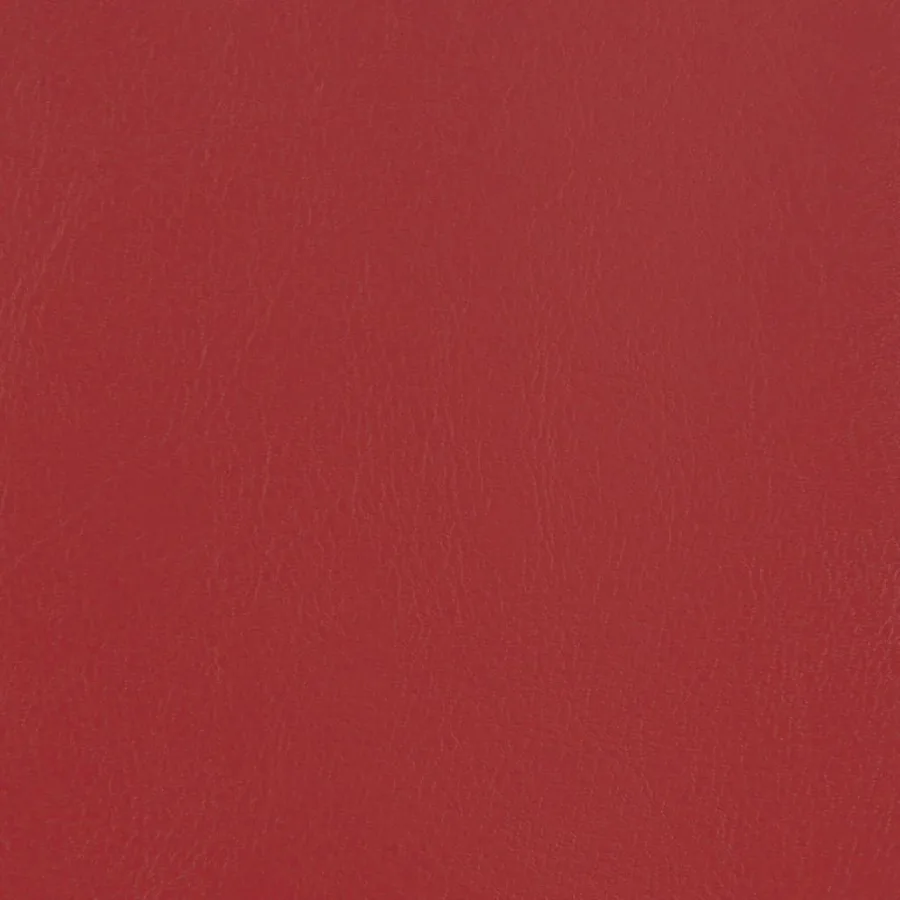 Fauteuil avec repose-pied rouge bordeaux similicuir - 7