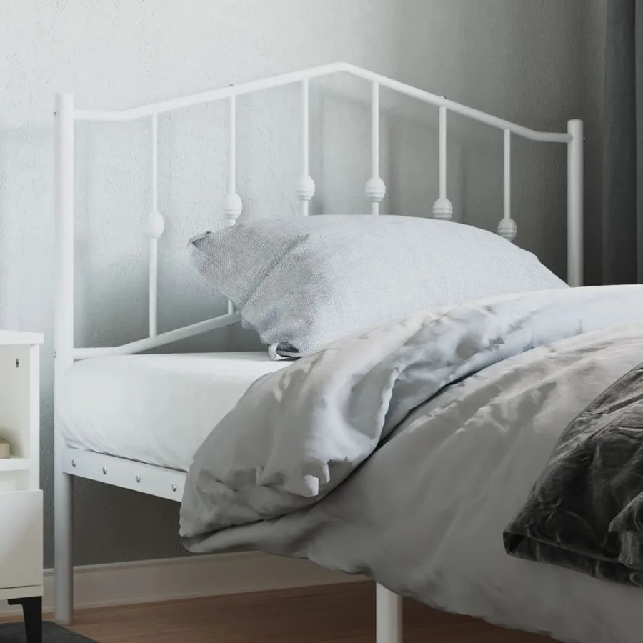 Tête de lit de remplacement métal blanc 100 cm