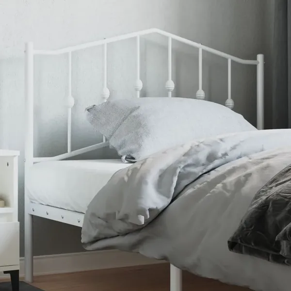 Tête de lit de remplacement métal blanc 100 cm