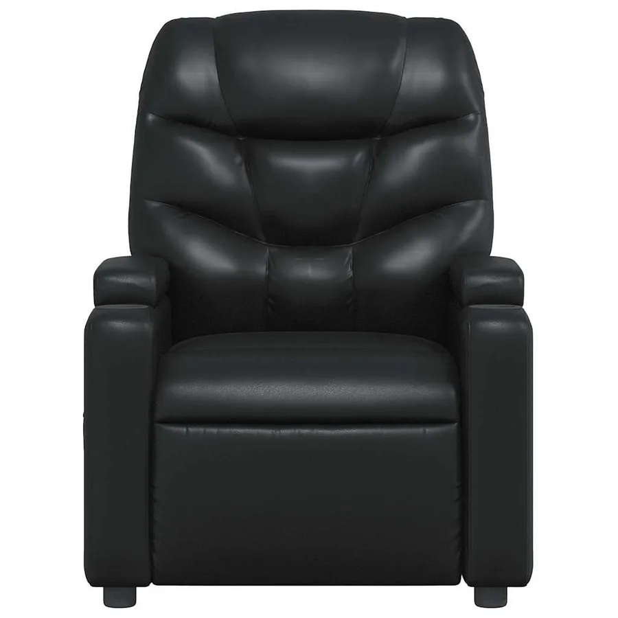 Fauteuil inclinable en similicuir noir - 3