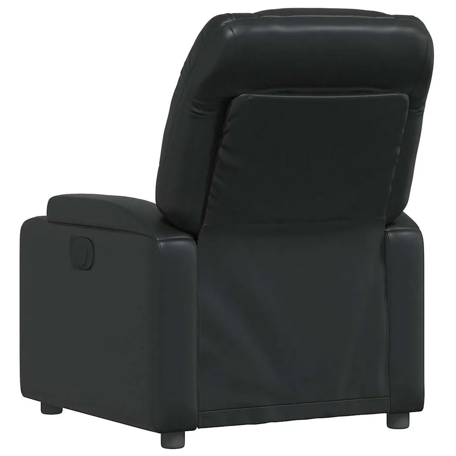 Fauteuil inclinable en similicuir noir - 5
