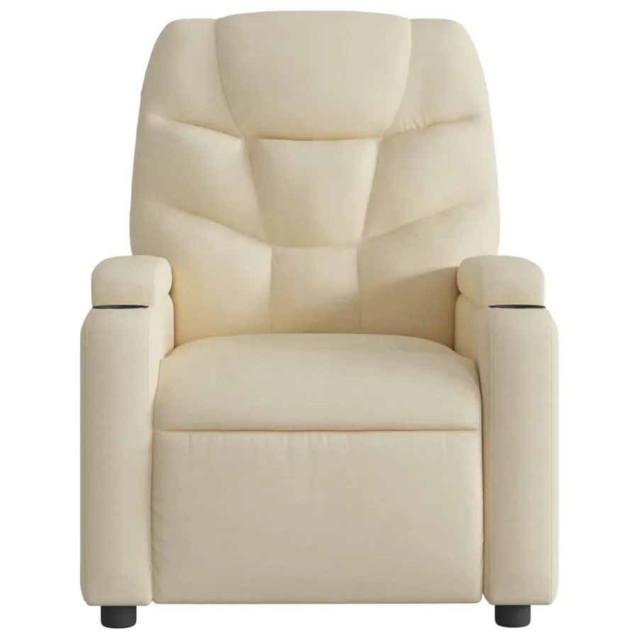 Fauteuil inclinable Crème Tissu - 3