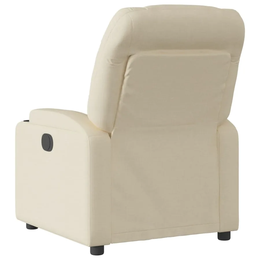 Fauteuil inclinable Crème Tissu - 5