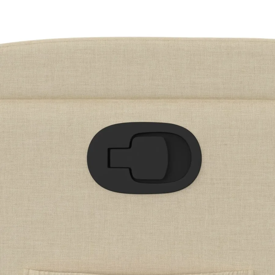 Fauteuil inclinable Crème Tissu - 9