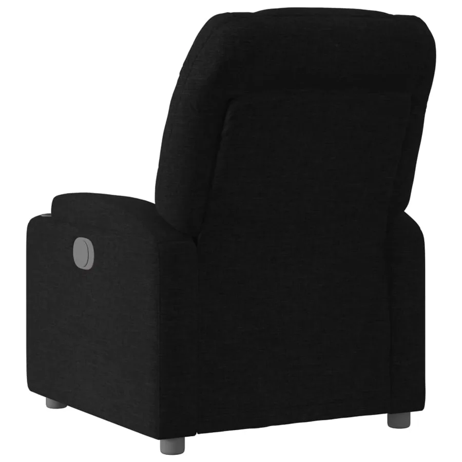Fauteuil inclinable en tissu noir - 3