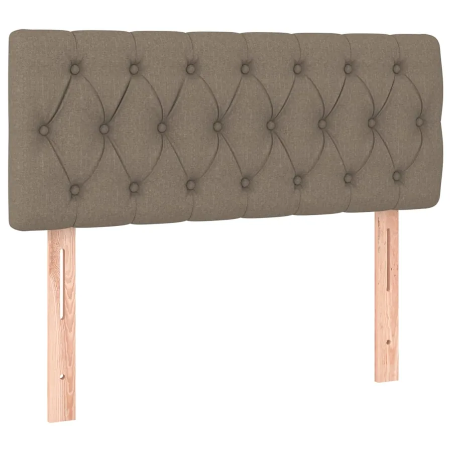 Sommier à lattes de lit avec matelas Taupe 90x200 cm Tissu - 6