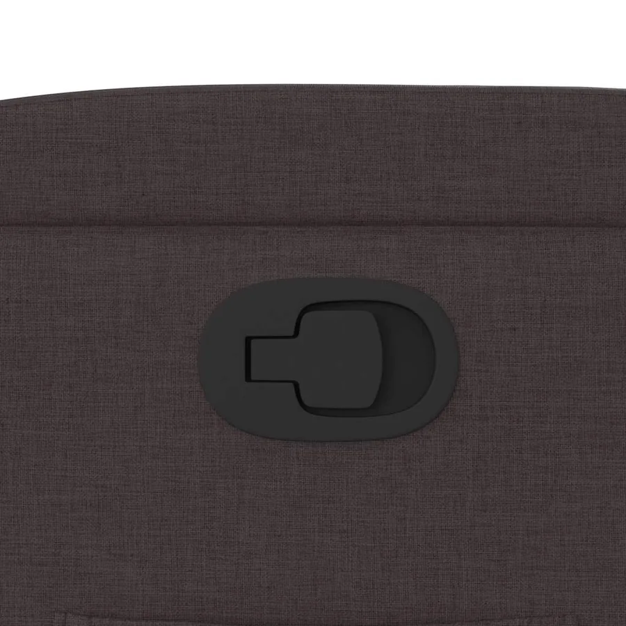 Fauteuil inclinable Marron foncé Tissu - 9